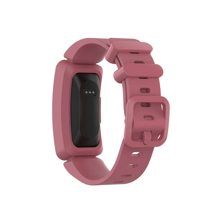 Smart Watch Silicon Watch Band for Fitbit Inspire HR(Watermelon Red)