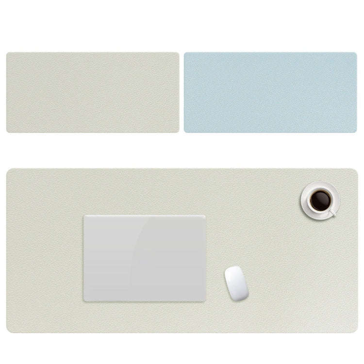 ZD01 Double-sided PU Mouse Pad Table Mat, Size: 90 x 40cm(Mint Green + Sky Blue)