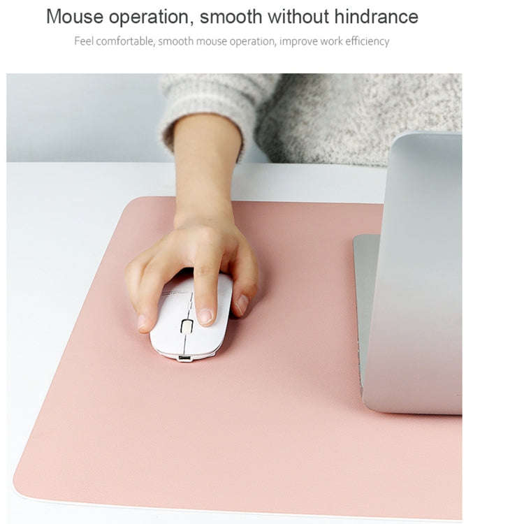 ZD01 Double-sided PU Mouse Pad Table Mat, Size: 90 x 40cm(Mint Green + Sky Blue)
