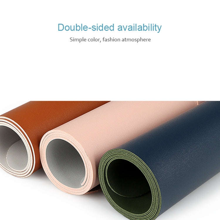 ZD02 Double-sided PU Mouse Pad Table Mat, Size: 100 x 44cm(Royal Blue+Army Green)