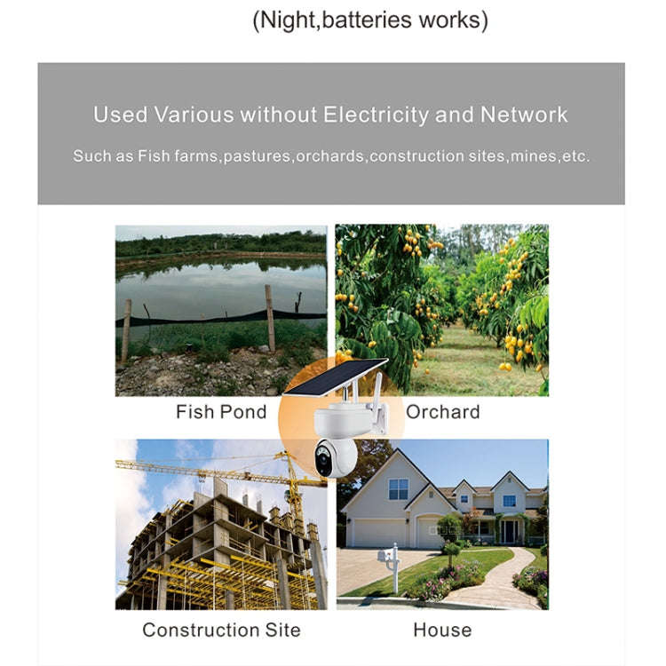 T24 1080P IP65 Waterproof Solar Smart PTZ Camera, Support Full-color Night Vision & Two-way Voice...