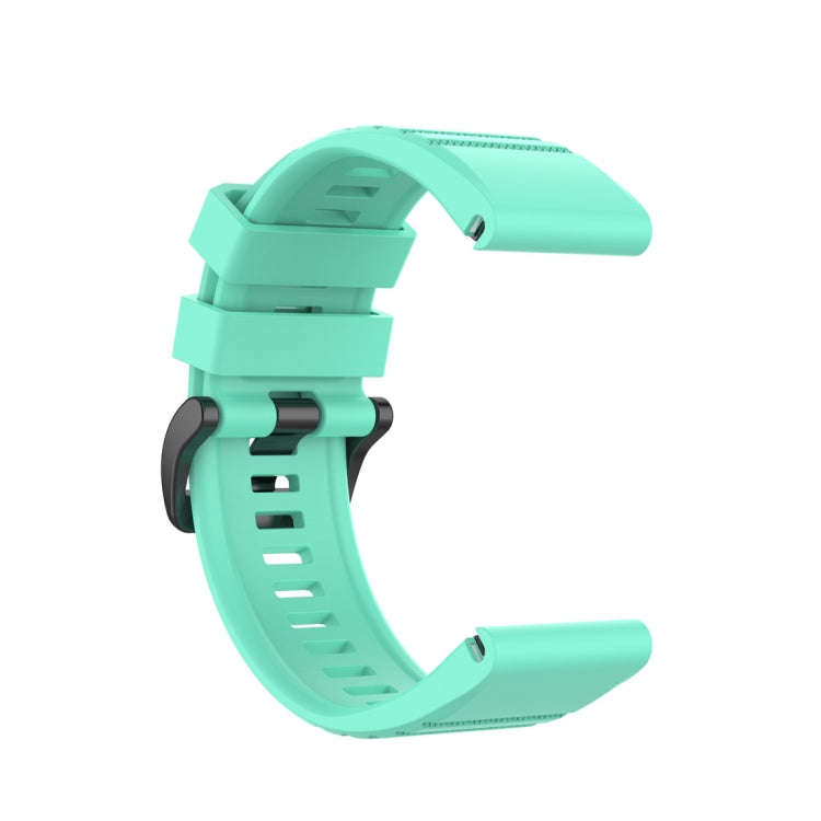 For Garmin Fenix 6 22mm Smart Watch Quick Release Silicon Watch Band(Lake Blue)