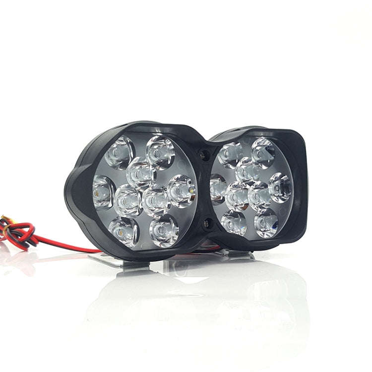 2 PCS L15 8-85V / 15W / 5000K / 1200LM Motorcycle / Car IPX4 Waterproof External LED Glare Spotli...
