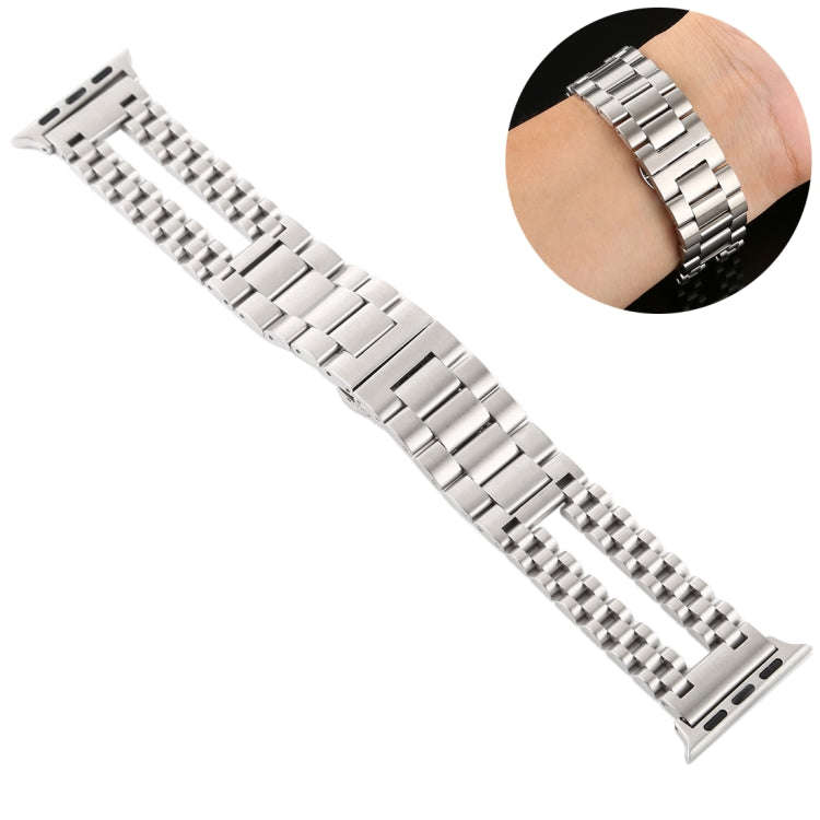 For Apple Watch Series 7 41mm / 6 & SE & 5 & 4 40mm / 3 & 2 & 1 38mm Stainless Steel Watch Band(S...