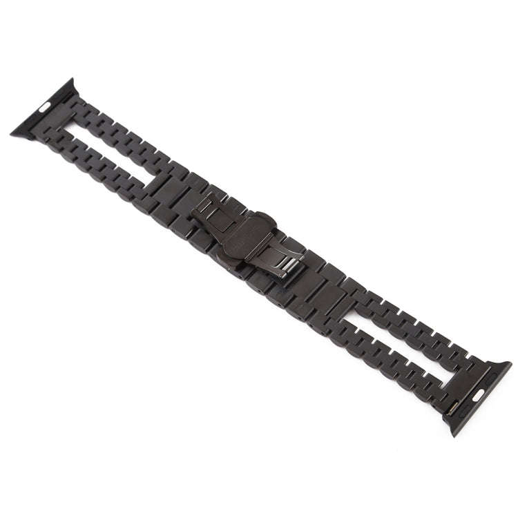 For Apple Watch Series 7 45mm / 6 & SE & 5 & 4 44mm / 3 & 2 & 1 42mm Stainless Steel Watch Band(B...