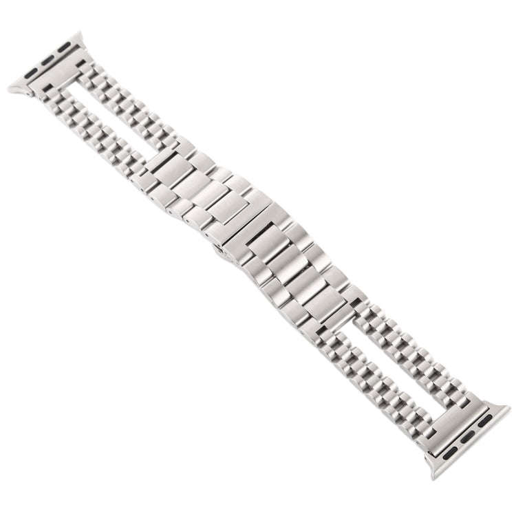 For Apple Watch Series 7 45mm / 6 & SE & 5 & 4 44mm / 3 & 2 & 1 42mm Stainless Steel Watch Band(S...