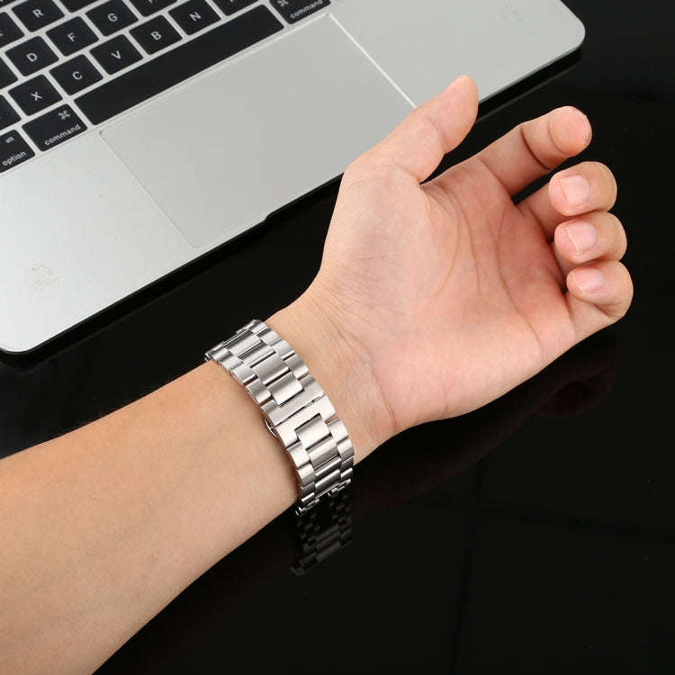 For Apple Watch Series 7 45mm / 6 & SE & 5 & 4 44mm / 3 & 2 & 1 42mm Stainless Steel Watch Band(S...