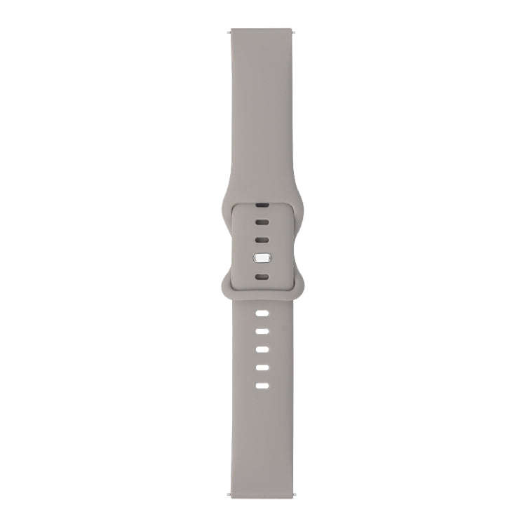 For Amazfit GTR 47mm 8-buckle Silicone Watch Band(Grey)