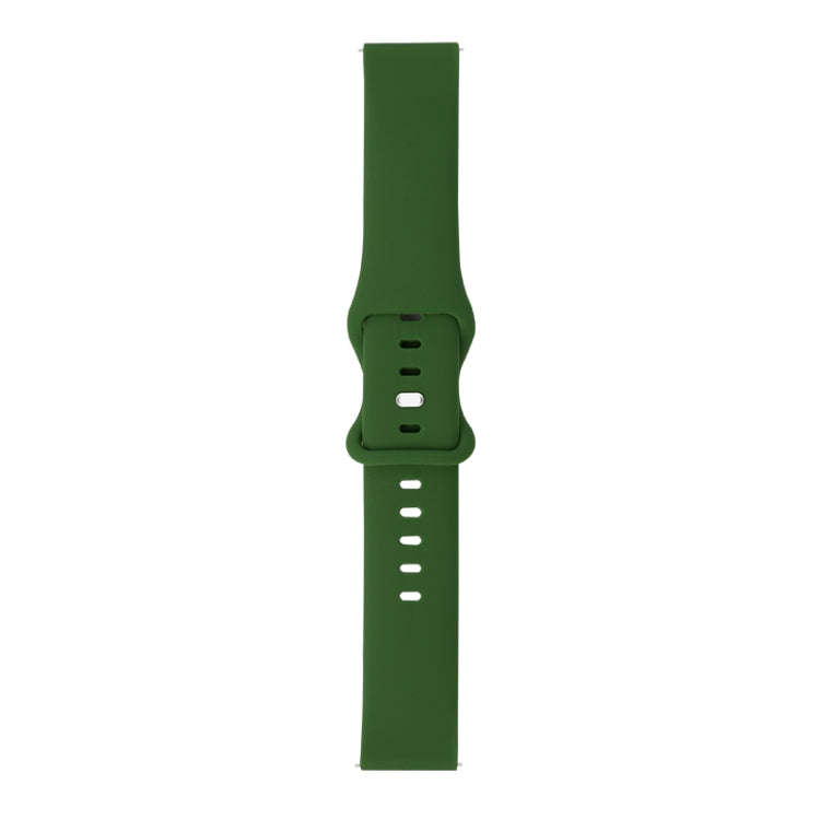 For Amazfit GTS / GTS 2 8-buckle Silicone Watch Band(Army Green)