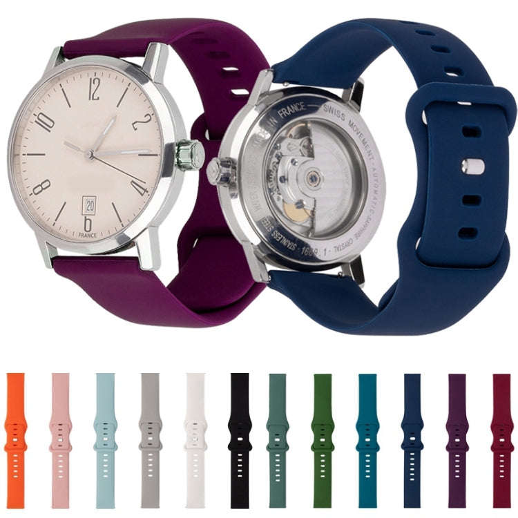 For Amazfit GTS / GTS 2 8-buckle Silicone Watch Band(Peacock Blue)