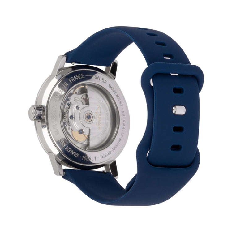 For Amazfit GTS / GTS 2 8-buckle Silicone Watch Band(Peacock Blue)