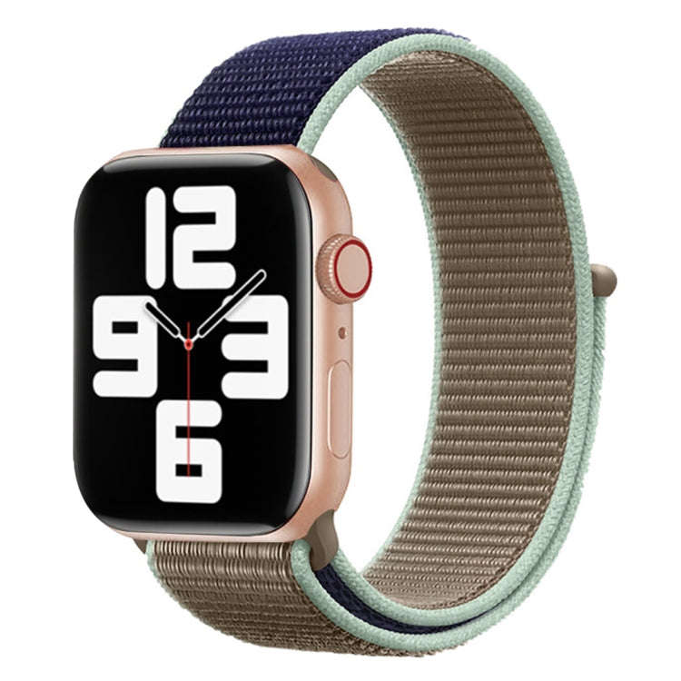 For Apple Watch Series 7 41mm / 6 & SE & 5 & 4 40mm / 3 & 2 & 1 38mm Color Matching Nylon Watch B...