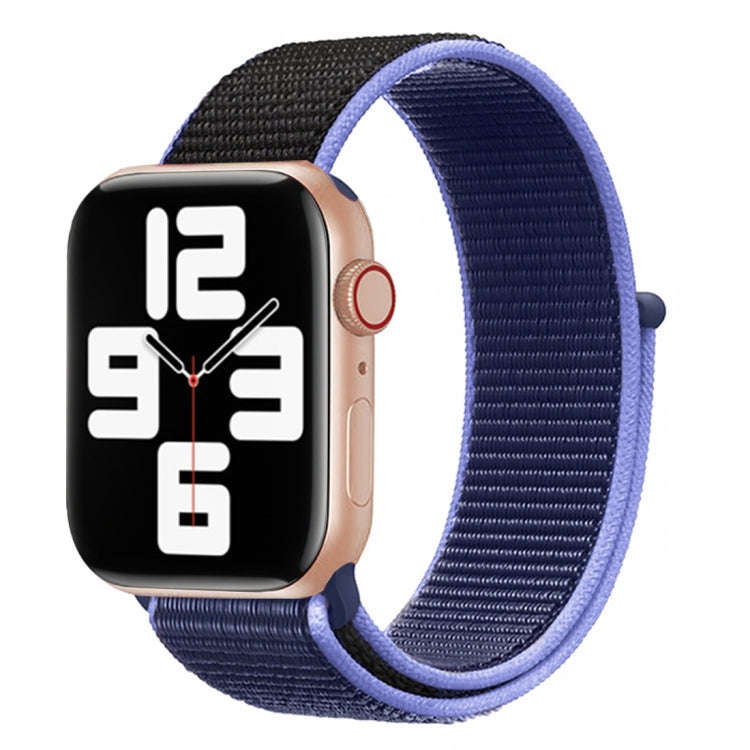 For Apple Watch Series 9&8&7 41mm / SE 3&SE 2&6&SE&5&4 40mm / 3&2&1 38mm Color Matching Nylon Wat...