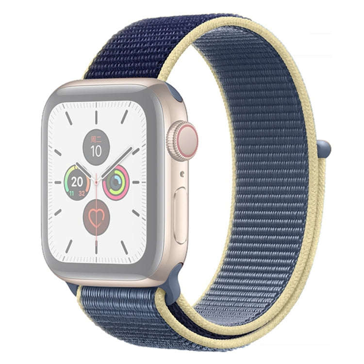 For Apple Watch Series 7 45mm / 6 & SE & 5 & 4 44mm / 3 & 2 & 1 42mm Color Matching Nylon Watch B...
