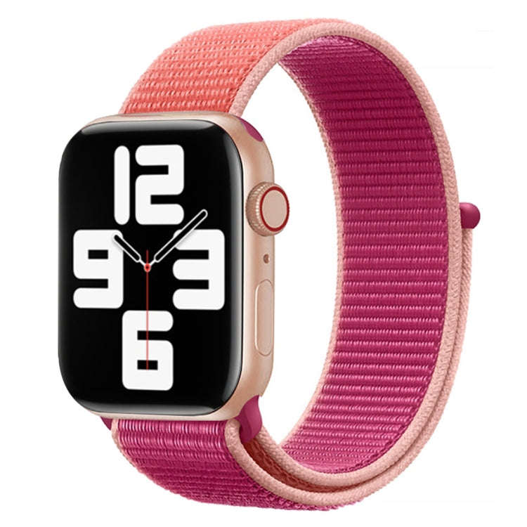 For Apple Watch Series 7 45mm / 6 & SE & 5 & 4 44mm / 3 & 2 & 1 42mm Color Matching Nylon Watch B...