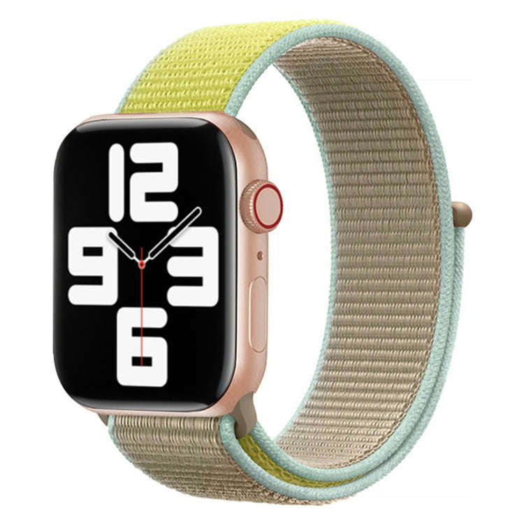 For Apple Watch Series 7 45mm / 6 & SE & 5 & 4 44mm / 3 & 2 & 1 42mm Color Matching Nylon Watch B...