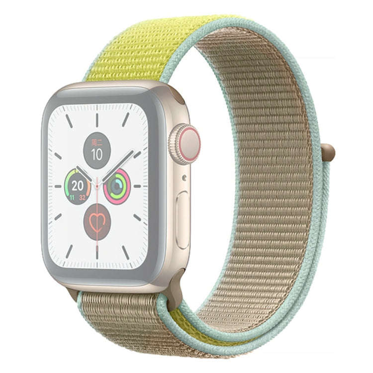 For Apple Watch Series 7 45mm / 6 & SE & 5 & 4 44mm / 3 & 2 & 1 42mm Color Matching Nylon Watch B...
