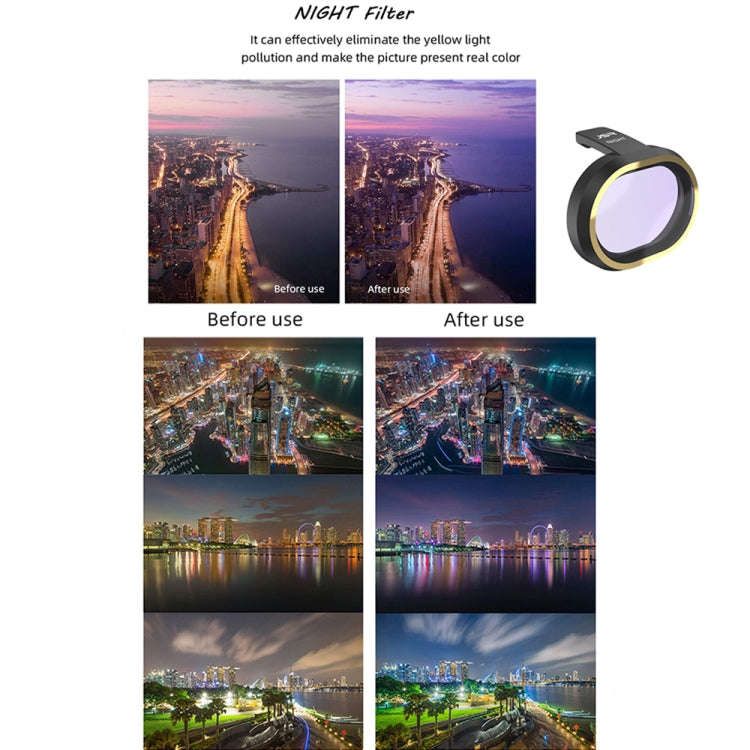 JSR for FiMi X8 mini Drone 8 in 1 UV + CPL + ND8 + ND16 + ND32 + STAR + NIGHT Lens Filter Kit