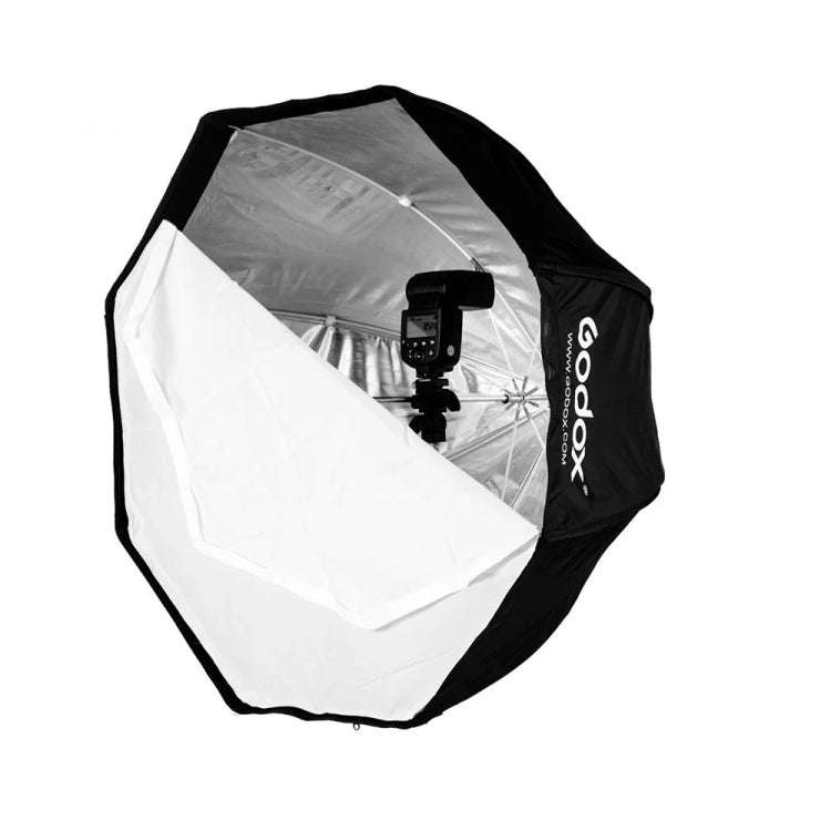 Godox Photo Studio Portable Octagon Speedlite Umbrella Softbox Reflector, Size:95cm