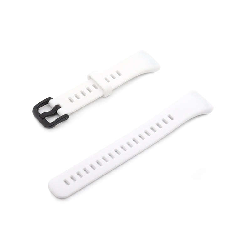 For Honor Band 6 Pure Color Silicone Watch Band(White)
