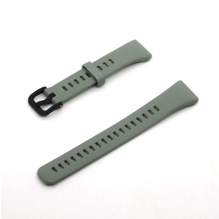For Honor Band 6 Pure Color Silicone Watch Band(Emerald Green)