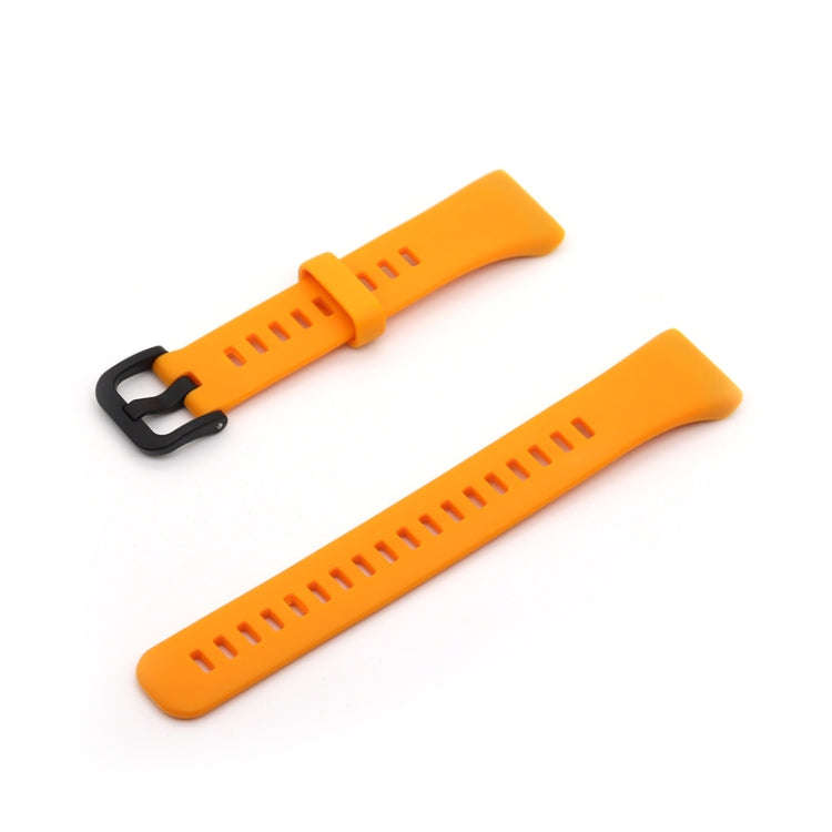 For Honor Band 6 Pure Color Silicone Watch Band(Orange)