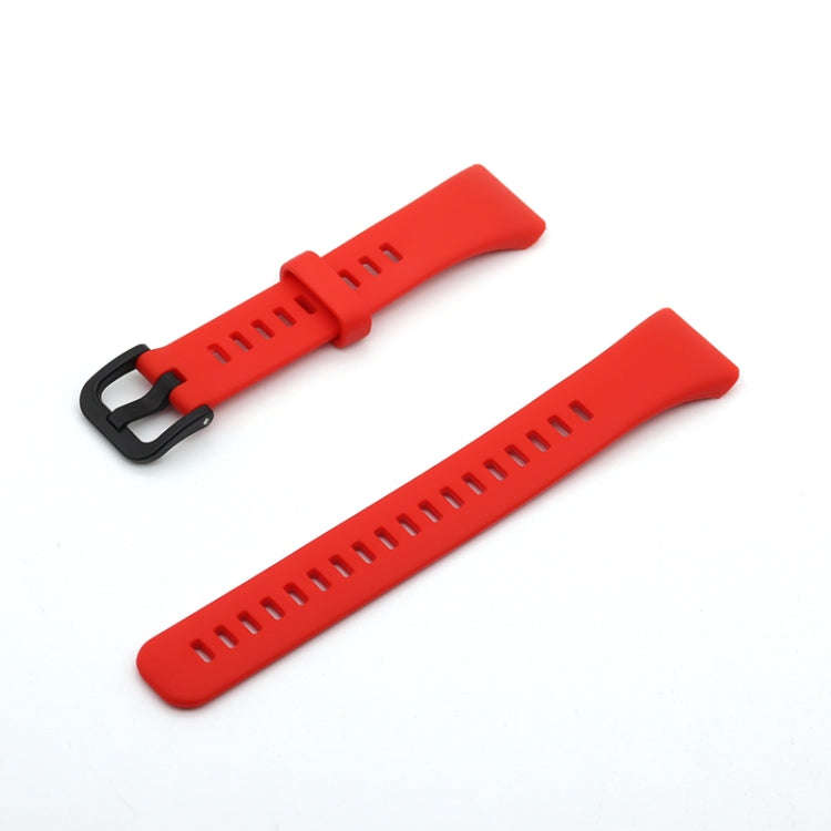 For Honor Band 6 Pure Color Silicone Watch Band(Red)