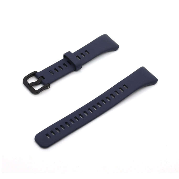 For Honor Band 6 Pure Color Silicone Watch Band(Midnight Blue)
