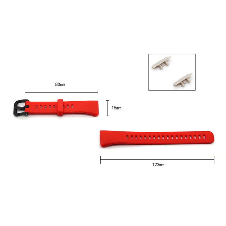 For Honor Band 6 Pure Color Silicone Watch Band(Pink)