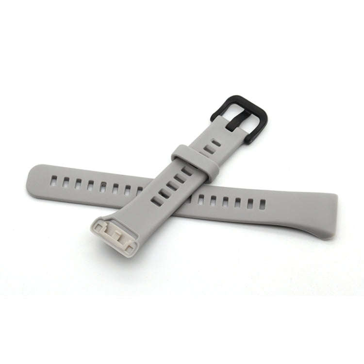 For Honor Band 6 Pure Color Silicone Watch Band(White)