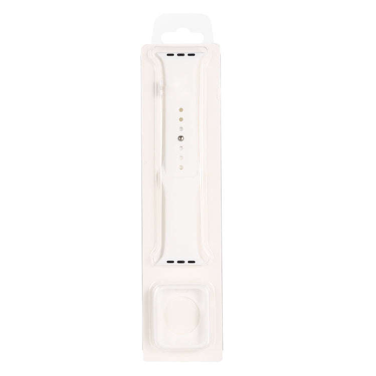 Silicone Watch Band + Watch Protective Case Set For Apple Watch Series 3 & 2 & 1 42mm(White)