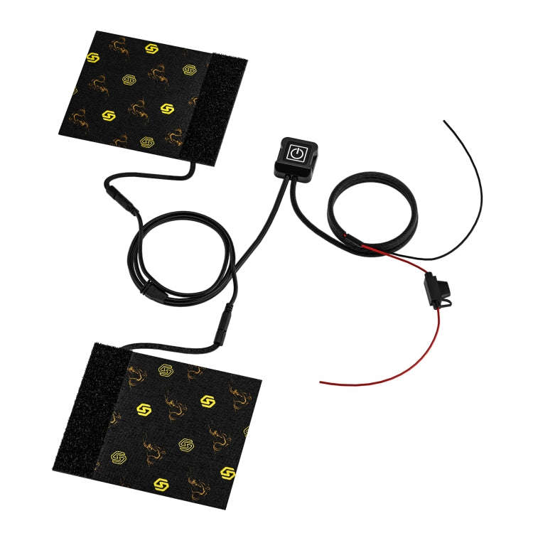 WUPP CS-974B1 Motorcycle Modified Hook and Loop Fastener Intelligent Electric Heating Hand Cover ...