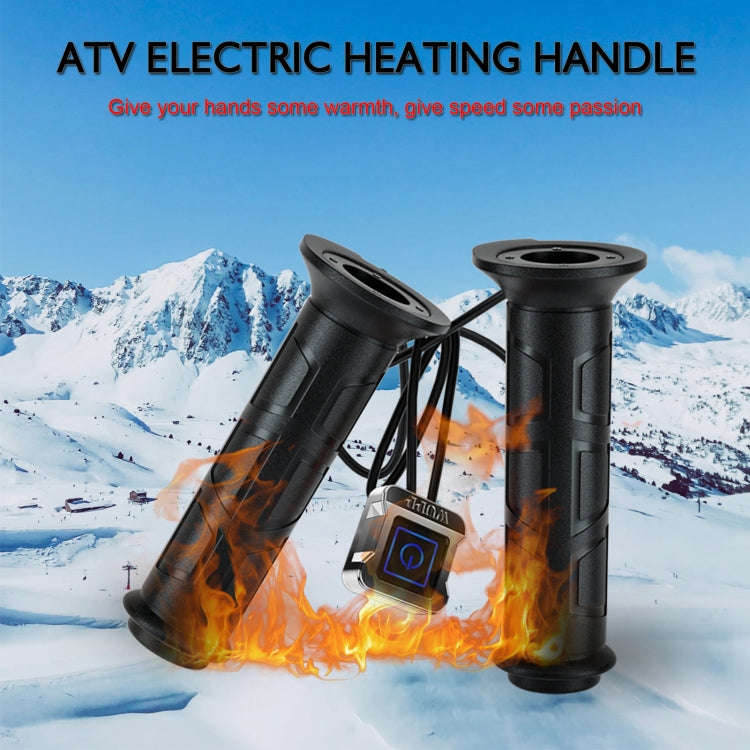 WUPP ZH-983F2 Motorcycle ATV Modified Intelligent Electric Heating Hand Cover Heated Grip with Th...