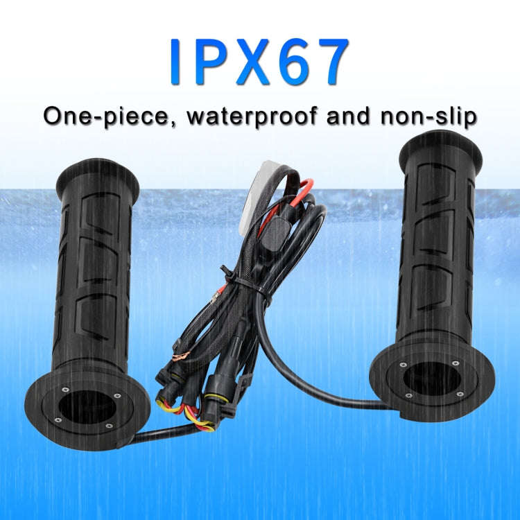 WUPP ZH-983F2 Motorcycle ATV Modified Intelligent Electric Heating Hand Cover Heated Grip with Th...