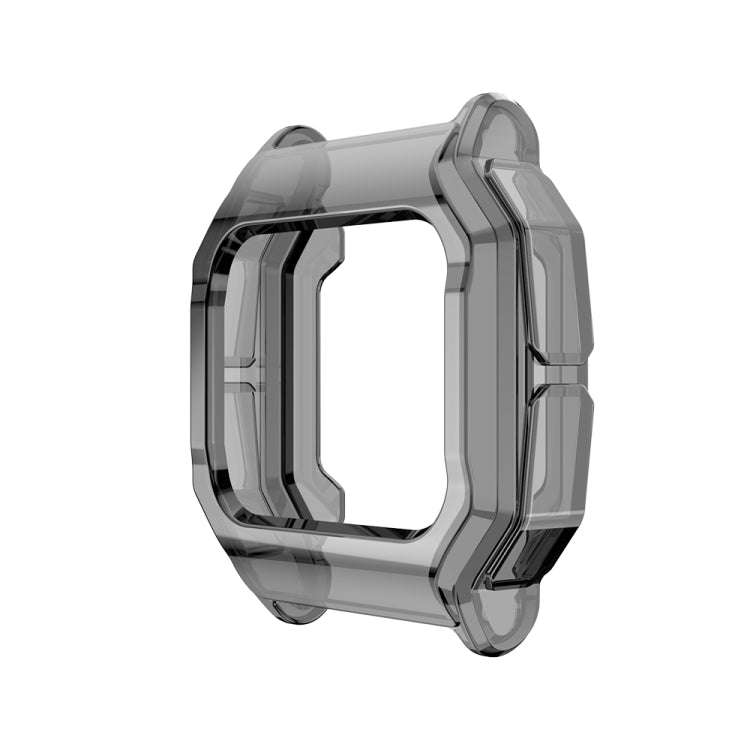 For Amazfit Neo TPU Half-pack Candy Color Protective Case(Transparent Black)