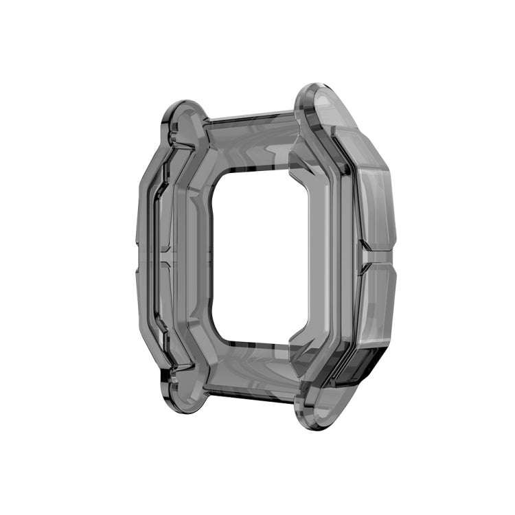 For Amazfit Neo TPU Half-pack Candy Color Protective Case(Transparent Black)