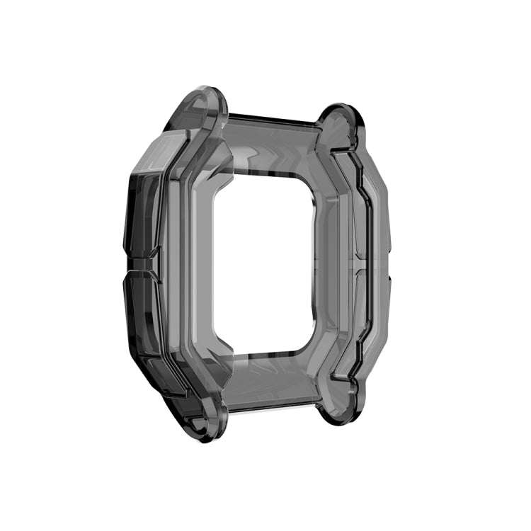 For Amazfit Neo TPU Half-pack Candy Color Protective Case(Transparent Black)