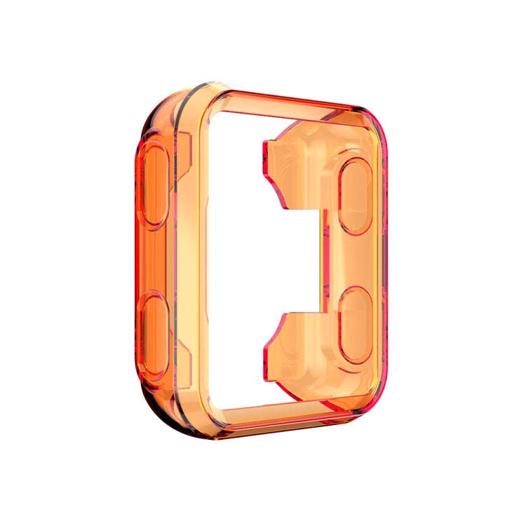 For Garmin Forerunner 35 / 30 TPU Half-pack Candy Color Protective Case(Transparent Orange)