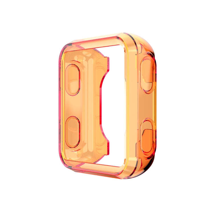 For Garmin Forerunner 35 / 30 TPU Half-pack Candy Color Protective Case(Transparent Orange)