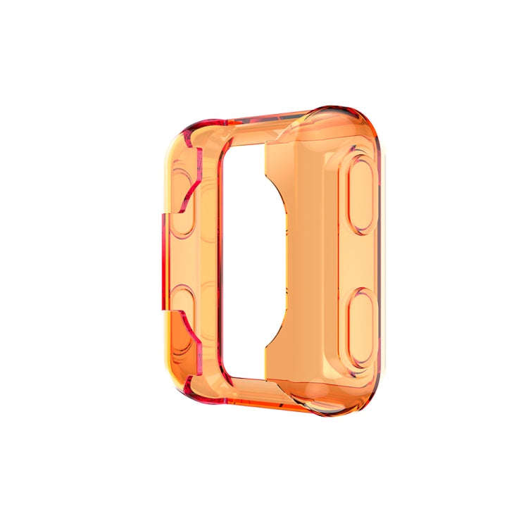 For Garmin Forerunner 35 / 30 TPU Half-pack Candy Color Protective Case(Transparent Orange)