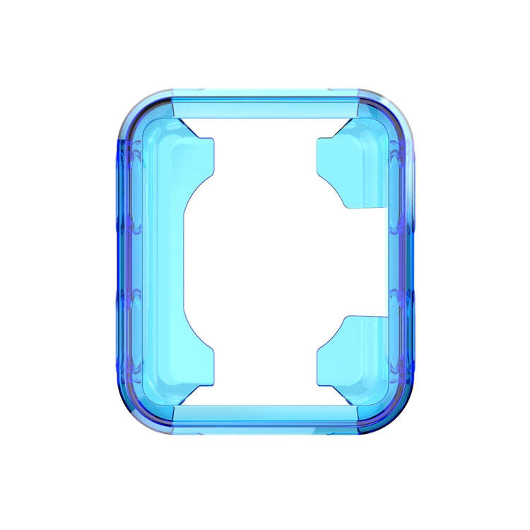 For Garmin Forerunner 35 / 30 TPU Half-pack Candy Color Protective Case(Transparent Blue)