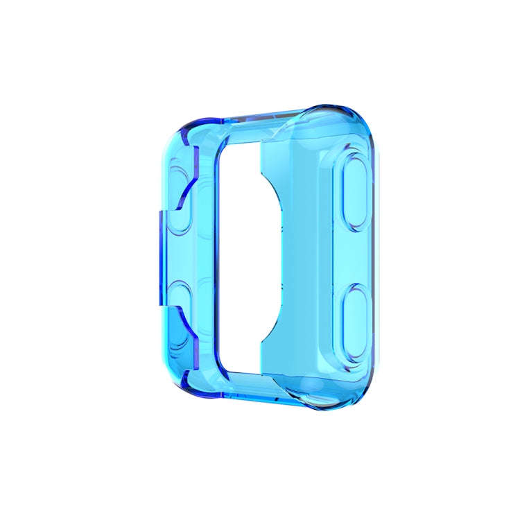 For Garmin Forerunner 35 / 30 TPU Half-pack Candy Color Protective Case(Transparent Blue)