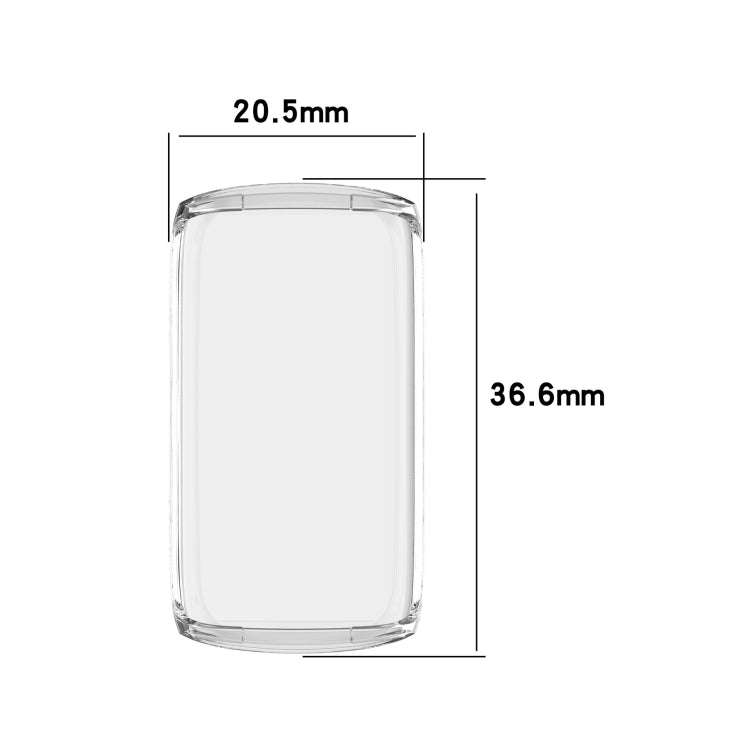 For Fitbit Luxe Full Coverage TPU Electroplating Protective Case Cover(Transparent)