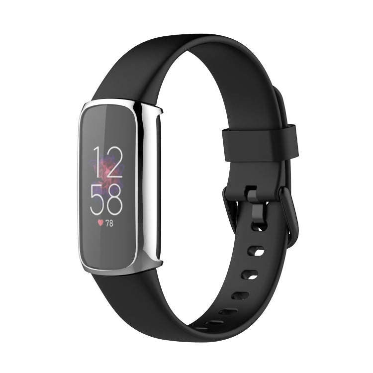 For Fitbit Luxe Full Coverage TPU Electroplating Protective Case Cover(Silver)