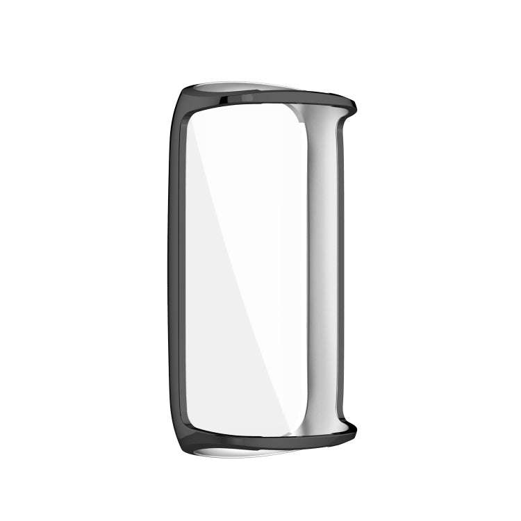 For Fitbit Luxe Full Coverage TPU Electroplating Protective Case Cover(Black)