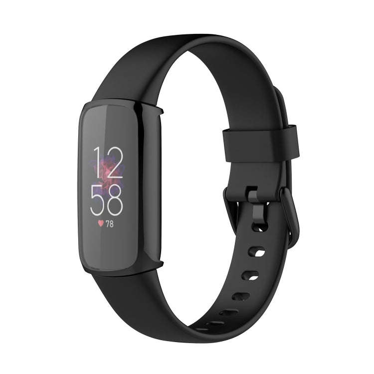 For Fitbit Luxe Full Coverage TPU Electroplating Protective Case Cover(Black)