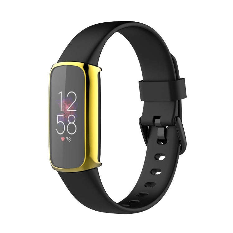 For Fitbit Luxe Full Coverage TPU Electroplating Protective Case Cover(Gold)