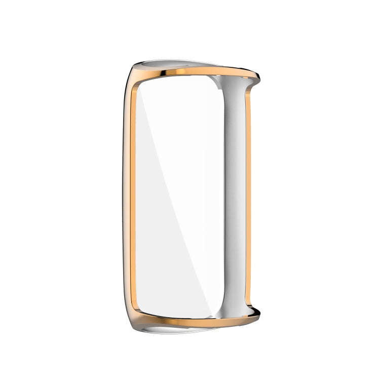 For Fitbit Luxe Full Coverage TPU Electroplating Protective Case Cover(Rose Gold)