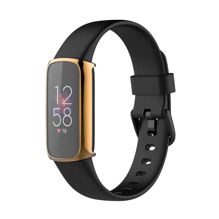 For Fitbit Luxe Full Coverage TPU Electroplating Protective Case Cover(Rose Gold)