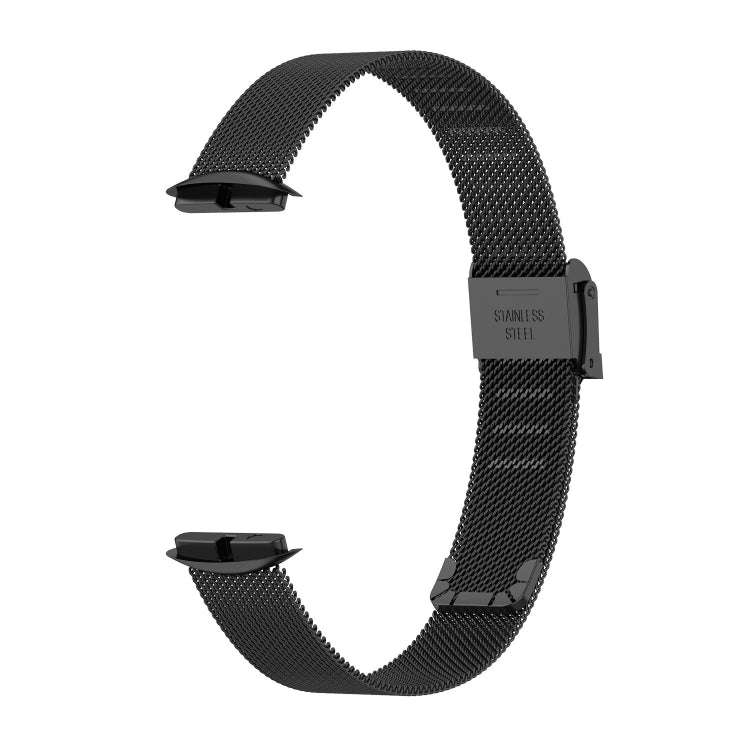 For Fitbit Luxe Clip-on Metal Watch Band(Black)